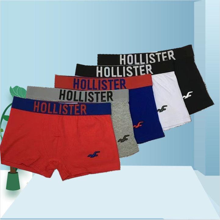 Abercrombie & fitch hollister Quần Lót boxer Thể Thao cotton Rộng Rãi Thoải Mái Cho Nam