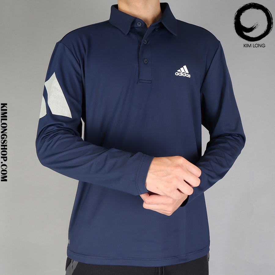 [Có sẵn] [Chính hãng] ÁO POLO DÀI TAY 3-BAR Adidas HG8305