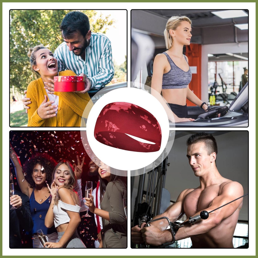Băng Đô Mềm Co Giãn Thấm Hút Mồ Hôi Thoáng Khí Dành Cho Nữ Tập gym