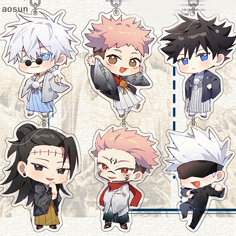 Aosun Móc Khóa Hình Nhân Vật anime jujutsu kaisen gojo satoru fushiguro megumi kawaii
