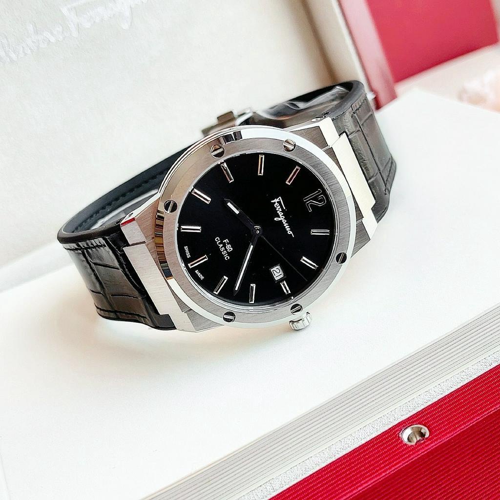 Đồng hồ chính hãng nam Salvatore Ferragamo F80 - Máy pin Thụy Sĩ - Kính Sapphire- Vỏ thép không gỉ