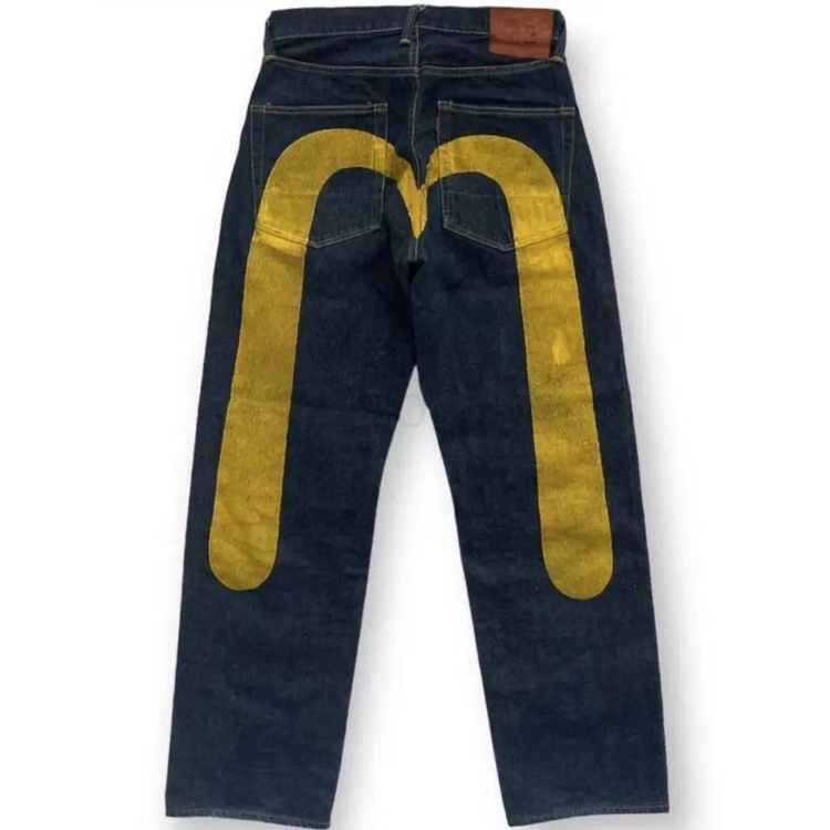 Quần jeans cotton Ống Rộng y2k In Họa Tiết vintage Thời Trang Đường Phố Cho Nam