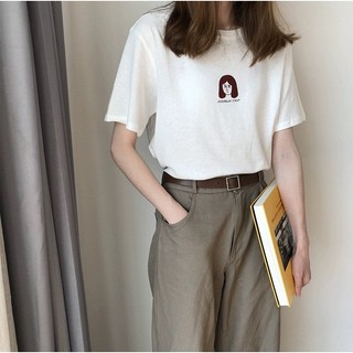 Áo thun nữ form rộng cotton chuẩn 100% hàng cao cấp cổ tròn Emilyshop (A)