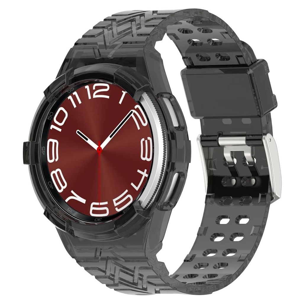 Trong Suốt Dây Đeo Silicon Thay Thế Cho Đồng Hồ Thông Minh samsung galaxy watch 6 classic 47mm 43mm 6 5 4 40mm 44mm