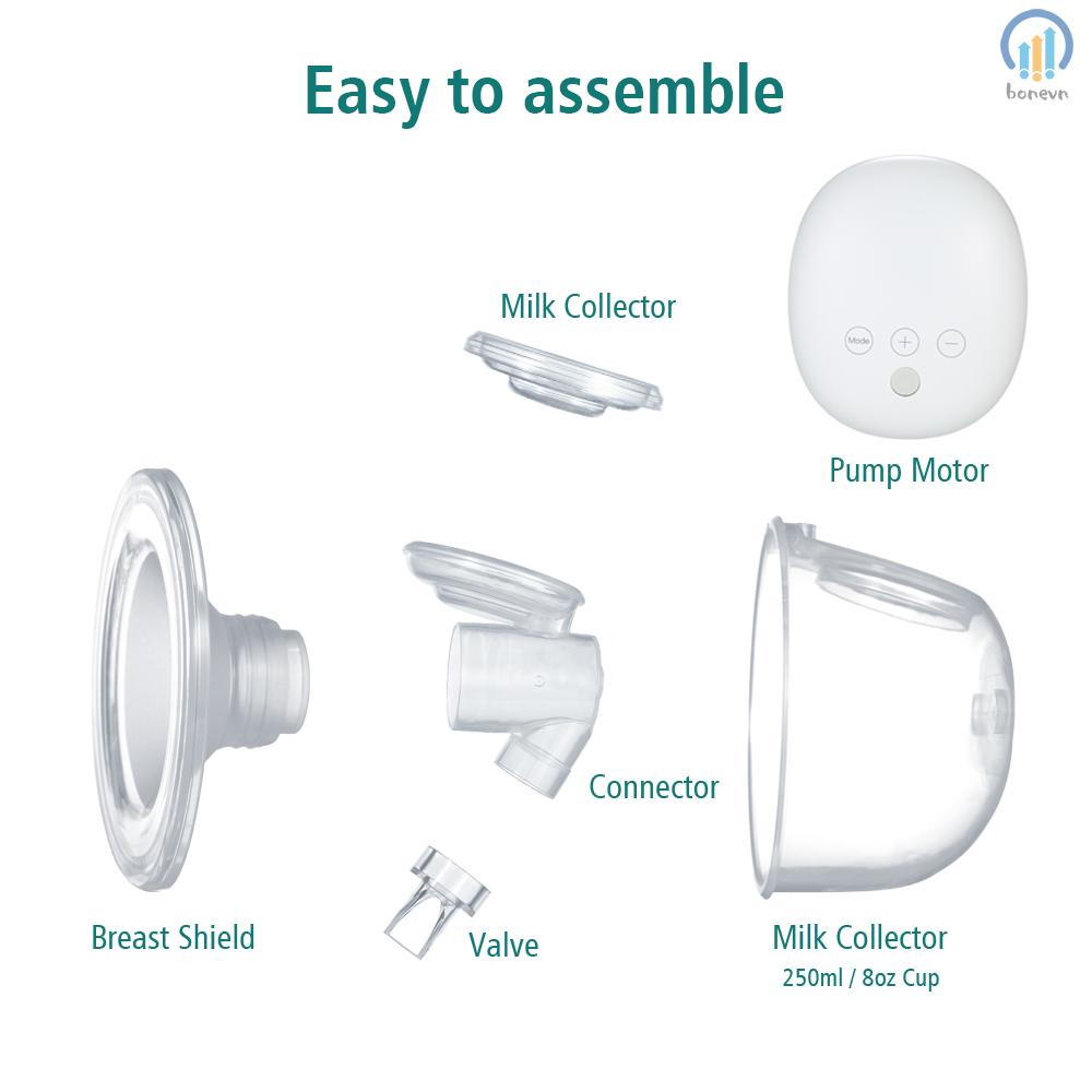 Wearable Breast Pump with 16 Adjustable Levels for Comfortable Pumping