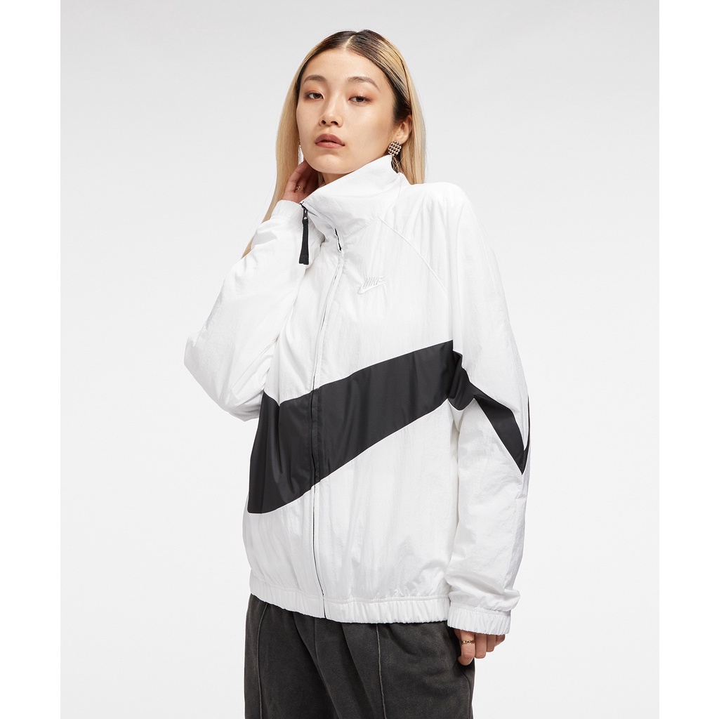 Áo Khoác Gió Unisex Cho Nam Nữ Nike Sportswear Big Swoosh Woven Jacket - Trắng
