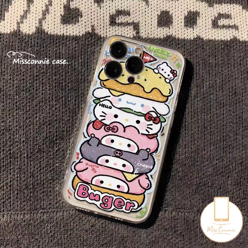 SANRIO Ốp Điện Thoại Cho redmi 9a 9c nfc 10 9t 12c 12 9 10a 10c a1 note 11s 9s 10s 9 10 11 12 12s 9pro 8 10pro max poco c55 f4 m3 x3 nfc pro Bộ Đồ Chơi Lắp Ráp Vui Nhộn Cho Bé