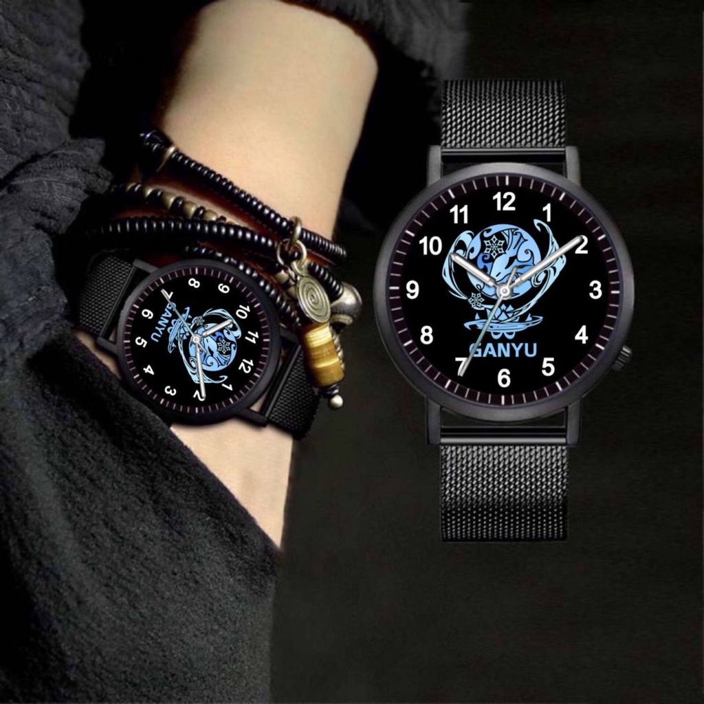 ★Genshin Impact★Ganyu Đồng Hồ Đeo Tay yoimiya Hai Chiều Chống Thấm Nước Dạ Quang Thời Trang