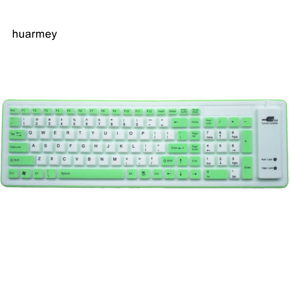 Bàn Phím silicone Mềm Chống Bụi 103 Phím Có Thể Gấp Gọn Cho laptop / Máy Tính