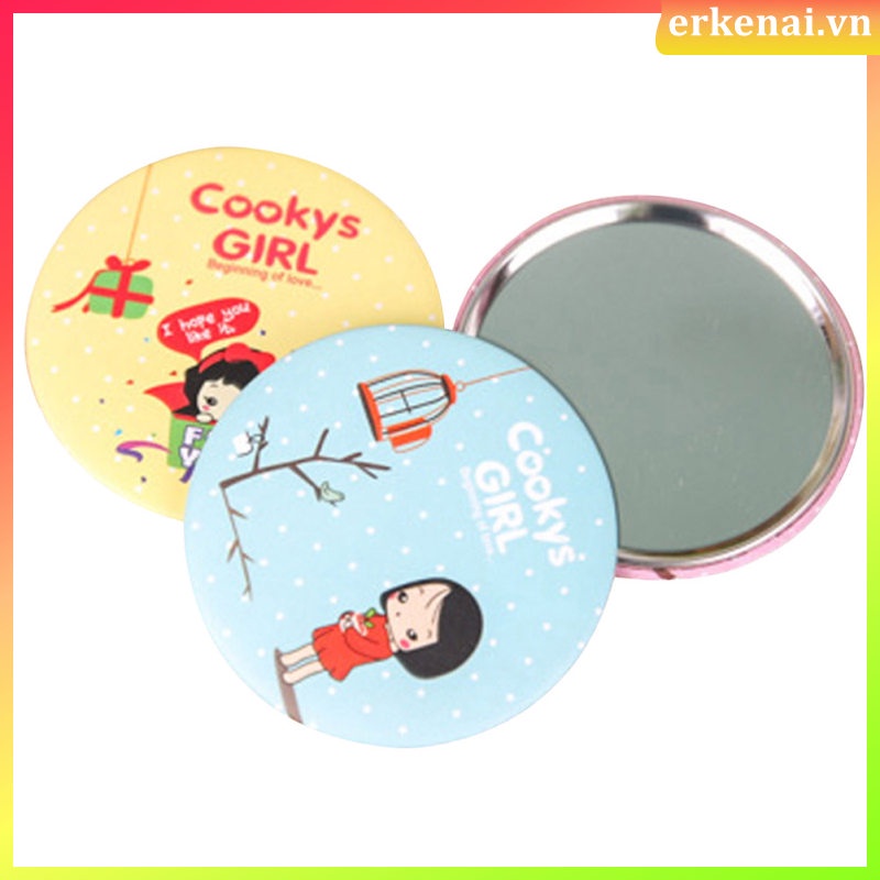 Ví Đựng Đồ Trang Điểm mini Có Gương Soi Vui Nhộn Cho Nữ / Trẻ Em erkenai