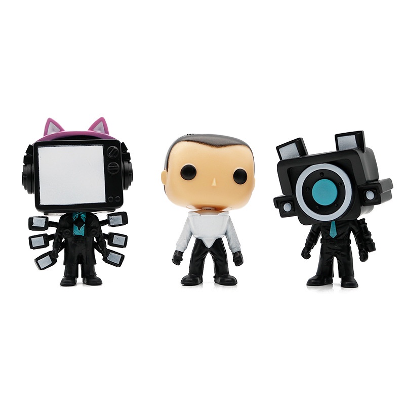 Set 6 Mô Hình Nhân Vật Phim Toiletko pop skibidi Dễ Thương