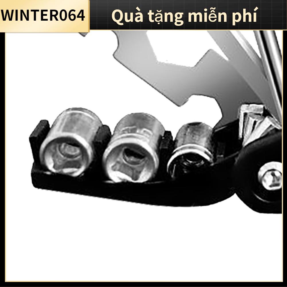 Winter064 Bộ cờ lê gấp 16 trong 1 Thép carbon đa chức năng Độ bền cao di động cho hộ gia đình