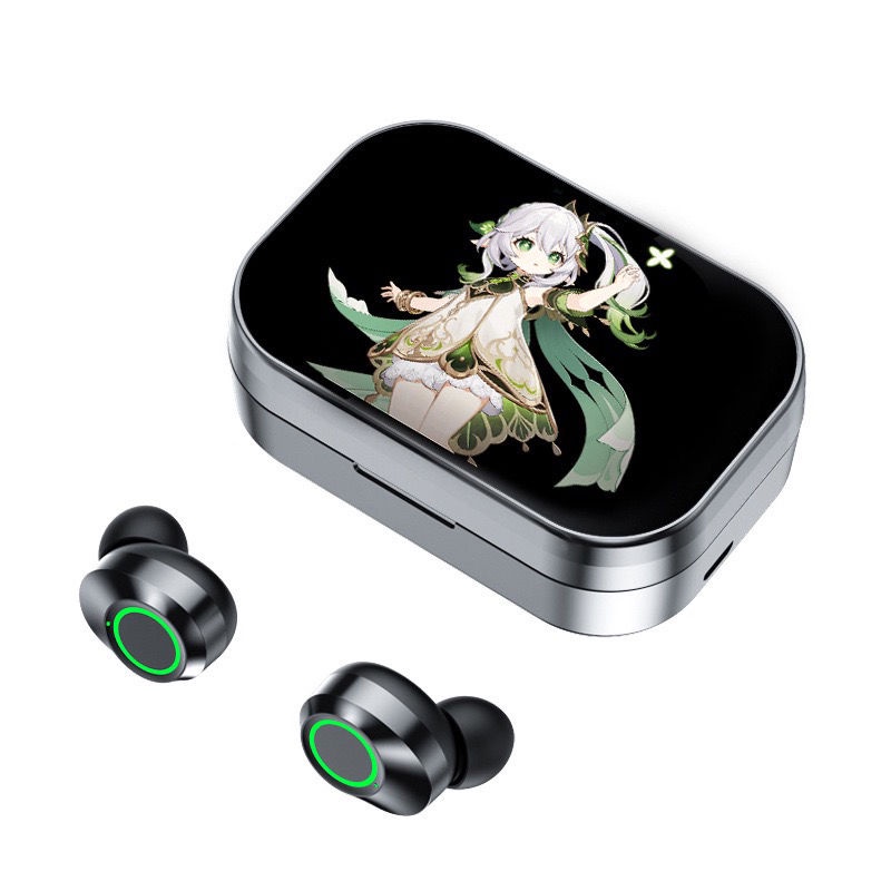 ★Genshin Impact★Nahida Tai Nghe bluetooth v5.3 Chơi game merchandise Có Màn Hình Kỹ Thuật Số