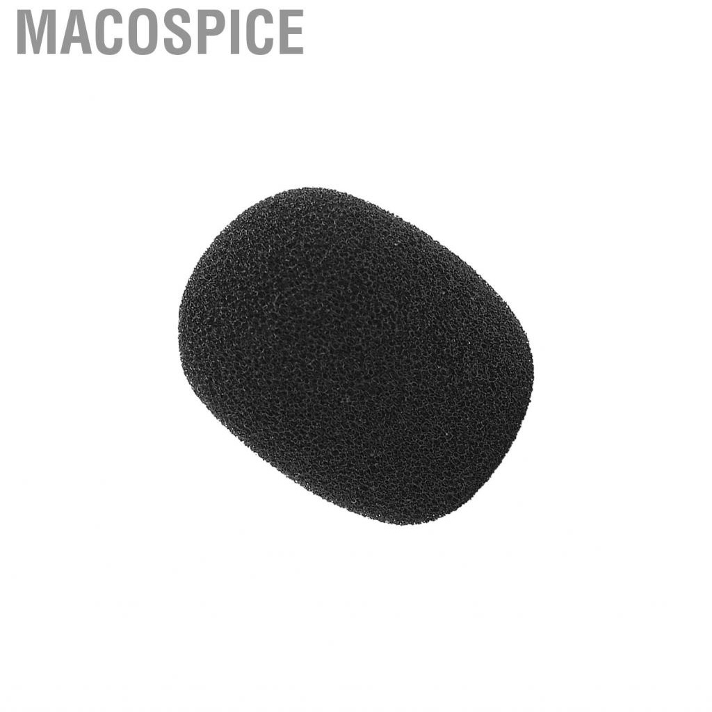 Macospice 5/10/20/50/100x Mini Microphone Windscreen Headset Sponge Cover Black