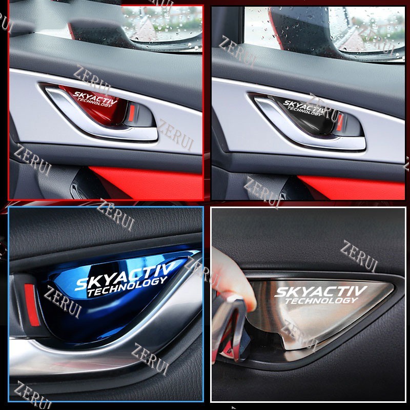 Zr Miếng Dán Trang Trí Tay Nắm Cửa Trong Xe Hơi mazda cx-3 cx-5 cx5 cx8 cx 3 4 5 6 7 9 Mx5atenza skyactiv