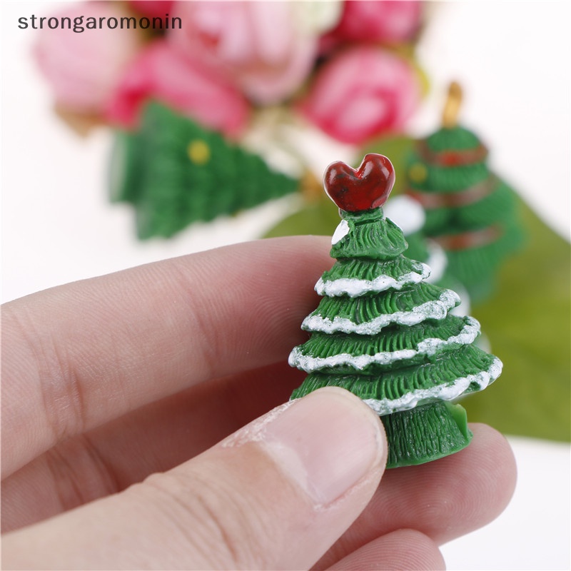 Bộ 2 Mô Hình Cây Thông Giáng Sinh Mini Dùng Trang Trí Tiểu Cảnh