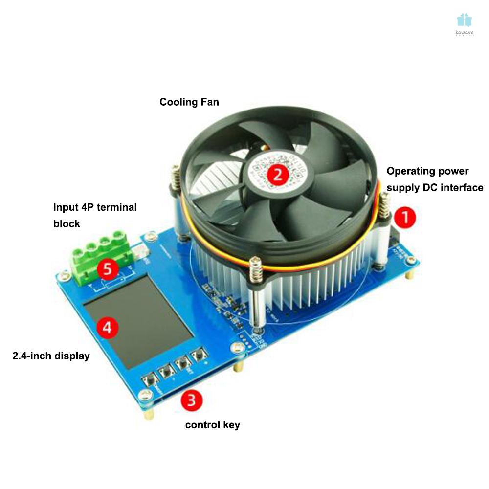 Electronic Load USB Lithium Battery Capacity Monitor Tester Discharge Meter - 150W 20A