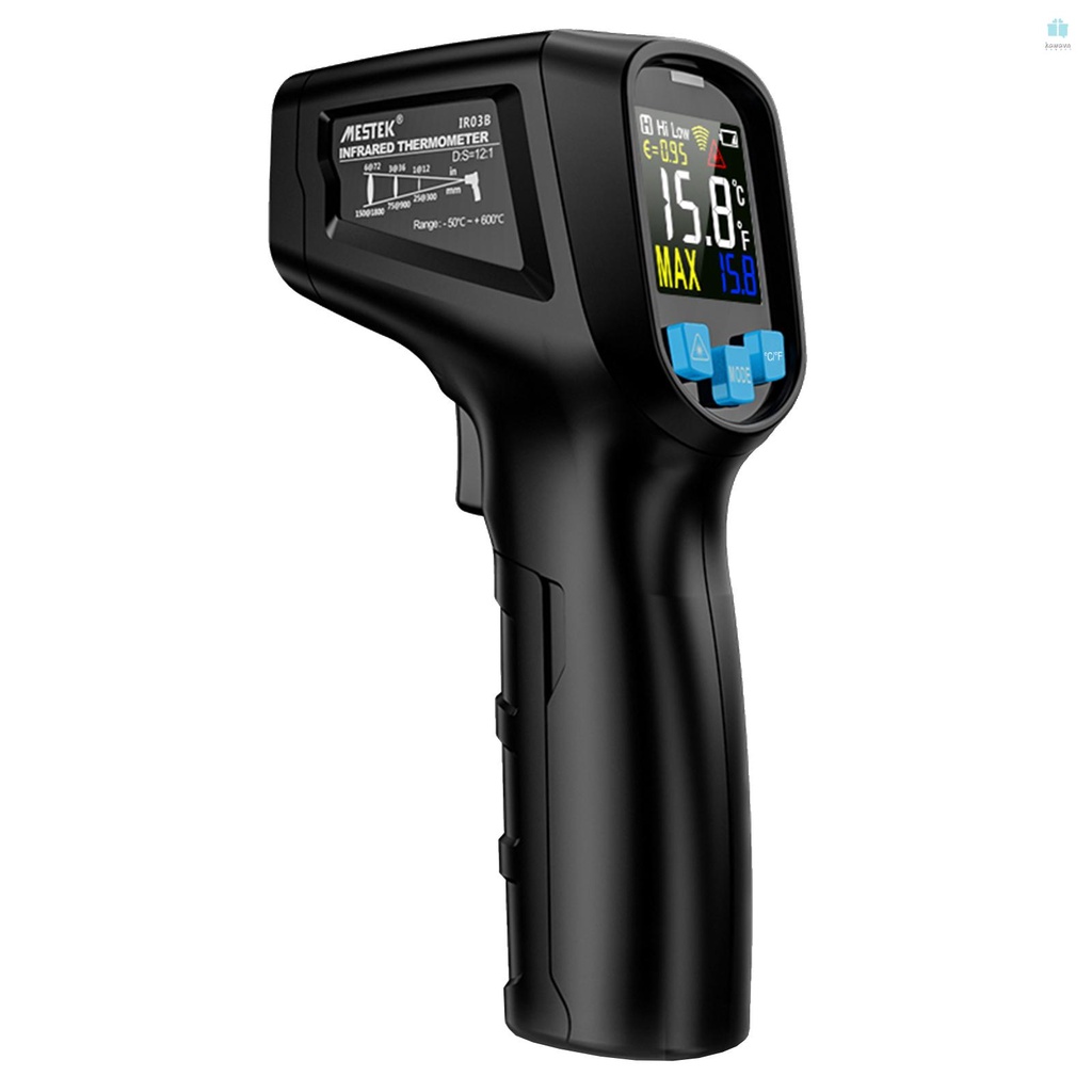 Handheld Digital Temperature Meter MESTEK Infrared Thermometer with LCD Display