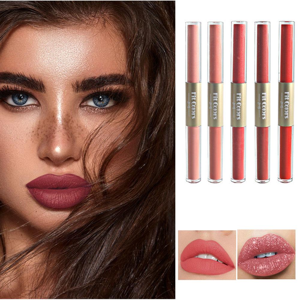 Son Môi Dạng Lỏng 2 Trong 1 Chống Nước Giữ Màu Tốt Bền Lâu Trôi