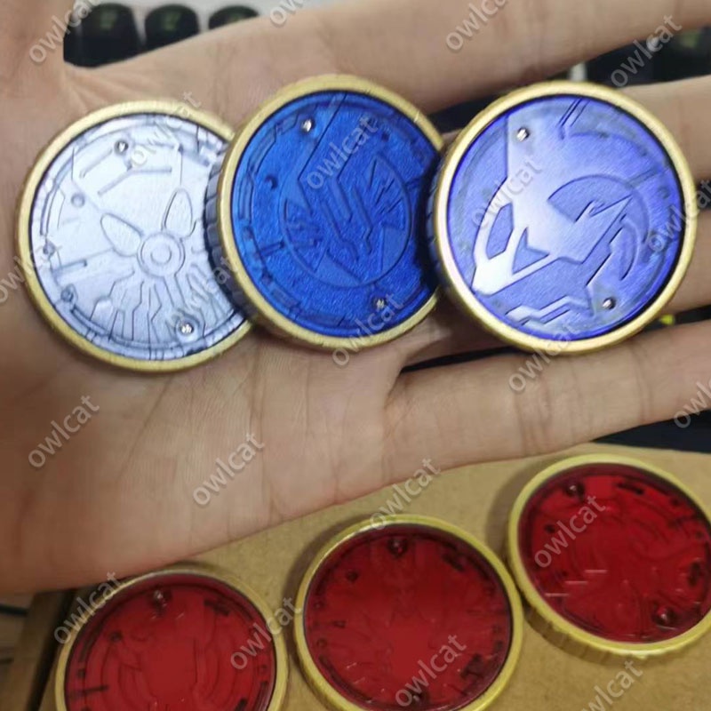 Ti N xu Bộ Đồng xu shachi unagi tako Lõi medal  mezool kamen rider ooo shauta combo Hệ Thống Bắn Lửa Osoo Có Hộp Đựng Trong Hộp Mô Hình ank