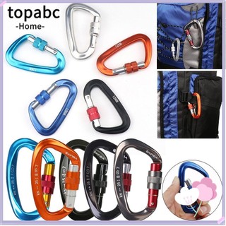 Móc Khóa Chữ D Bằng Nhôm Chất Lượng Cao 12/25KN Bảo Vệ An Toàn Khi Leo Núi