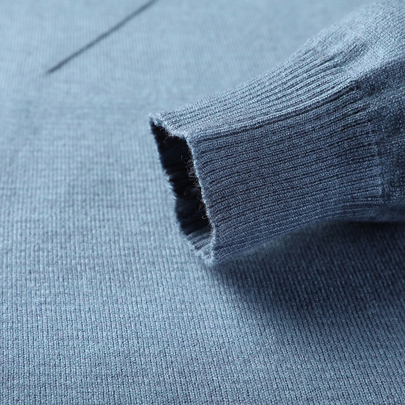 Áo sweater Dệt Kim Tay Dài Cổ Tròn Dáng Rộng Giữ Ấm Màu Sắc Đơn Giản Thời Trang Cho Nam