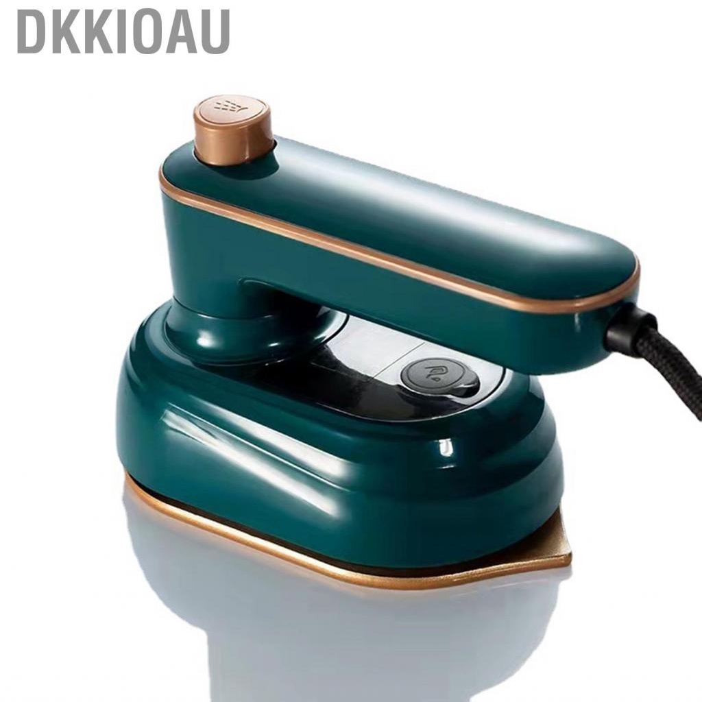 Dkkioau Mini Ironing Machine Foldable Rotatable Titanium Base   Scald Silicone Handheld Steam Iron for Travel
