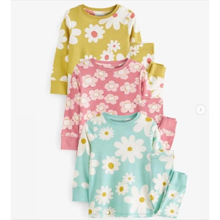 Set 3 Bộ Nỉ Hoa Cho Bé Gái