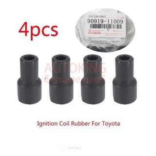 Bộ 4 Nút Cao Su Bọc Bugi Đánh Lửa Cho Xe Hơi toyota innova avanza yaris vios terios rush Xenon camry harrier altis 90919 11009