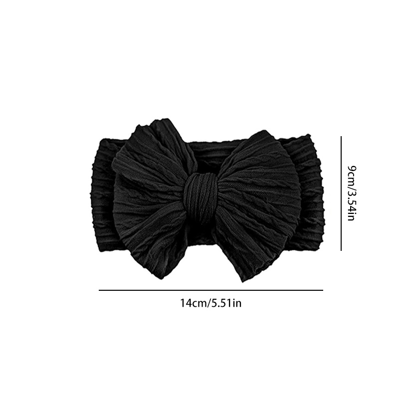 Băng Đô Vải nylon Co Giãn Đính Nơ Xinh Xắn Cho Bé Gái