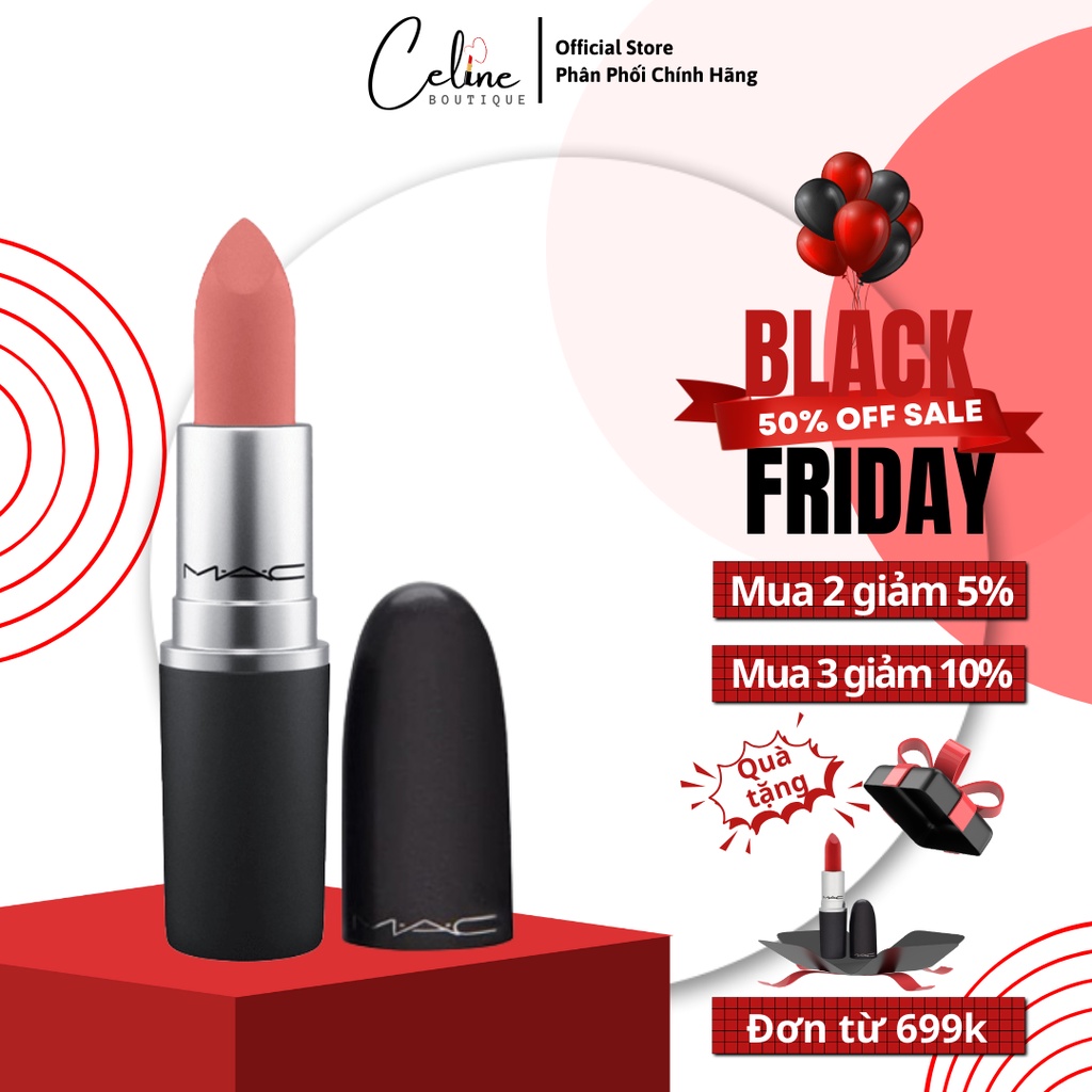 Son MAC Chính Hãng Matte Lipstick 3g Chất Lì - 314 Mull it over Hồng Đất Limited