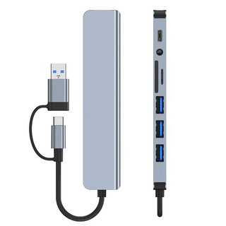 Bộ Chia 8 Cổng USB 3.0 Type C Cho Laptop Máy Tính