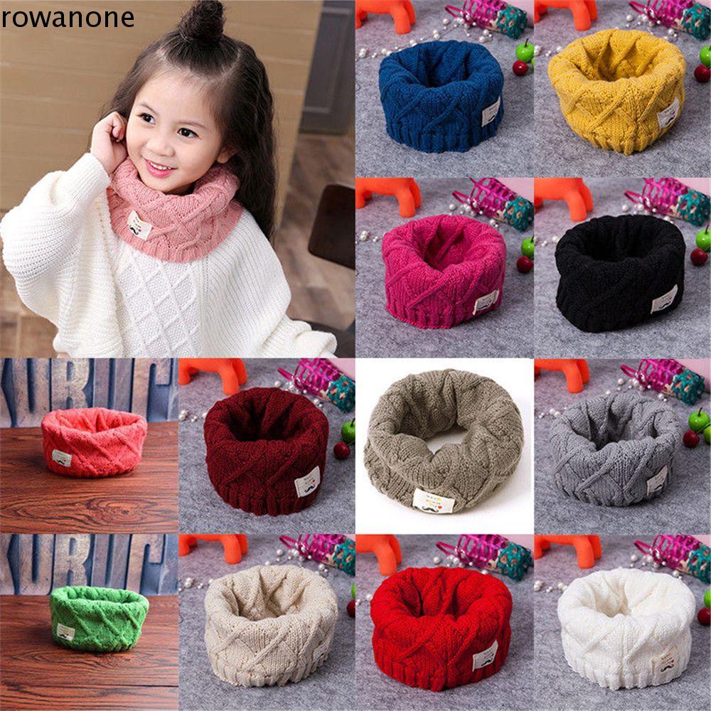 Rowan1 Cô Gái Ấm Cổ o-ring Quấn Khăn Choàng Bé Trai