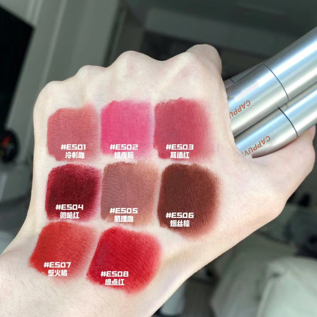 Son Kem Lì Cho Màu Nhung Trang Điểm Thu Đông Hiệu cappuvini Giá Rẻ Hiệu lacquer