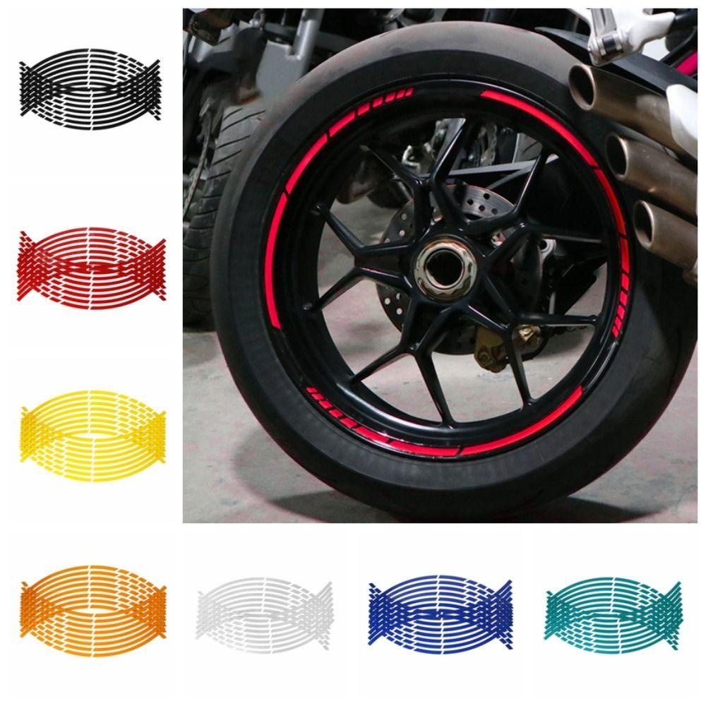 Miếng Dán Phản Quang 18 "Tự Dính Trang Trí Viền Bánh Xe Mô Tô / Xe Hơi diy Kích Thước 18"