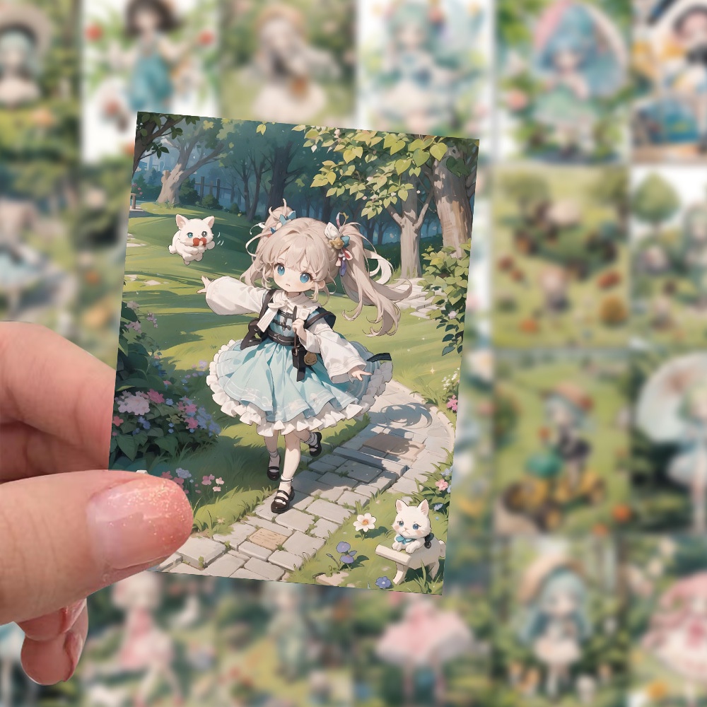 Bộ 60 Miếng Dán Hoạt Hình graffiti Trang Trí Mũ Bảo Hiểm / Bút Chì