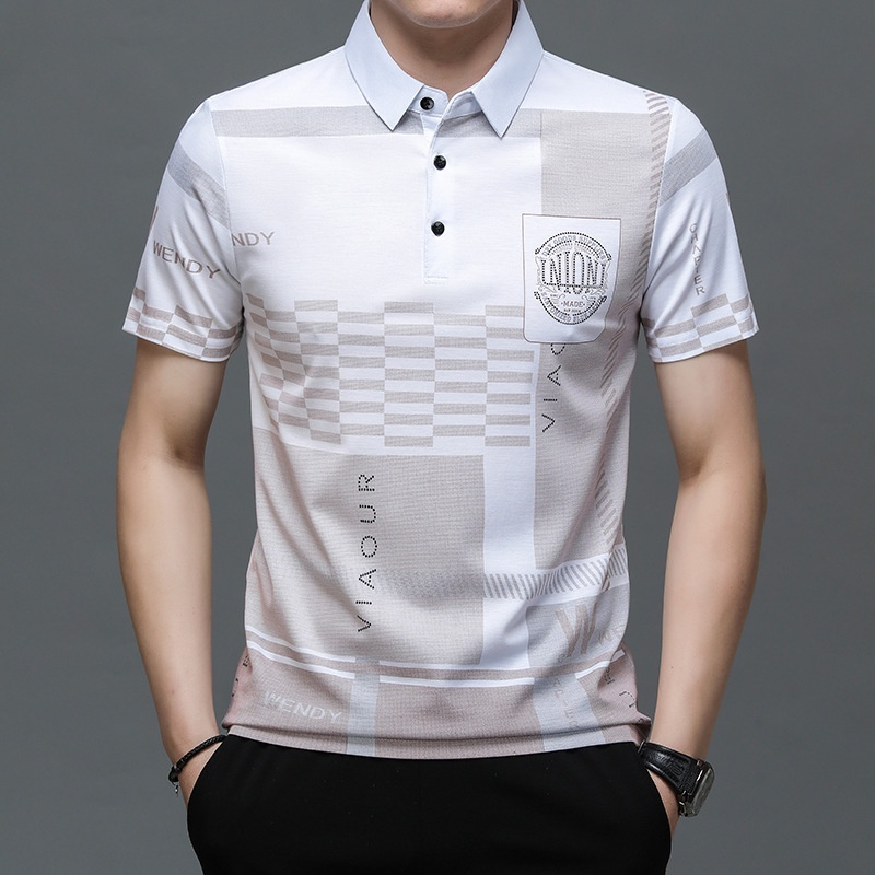Áo Thun POLO Tay Ngắn Dáng Rộng Mỏng Nhẹ Màu Sắc Thời Trang Chất Lượng Cao Cho Nam
