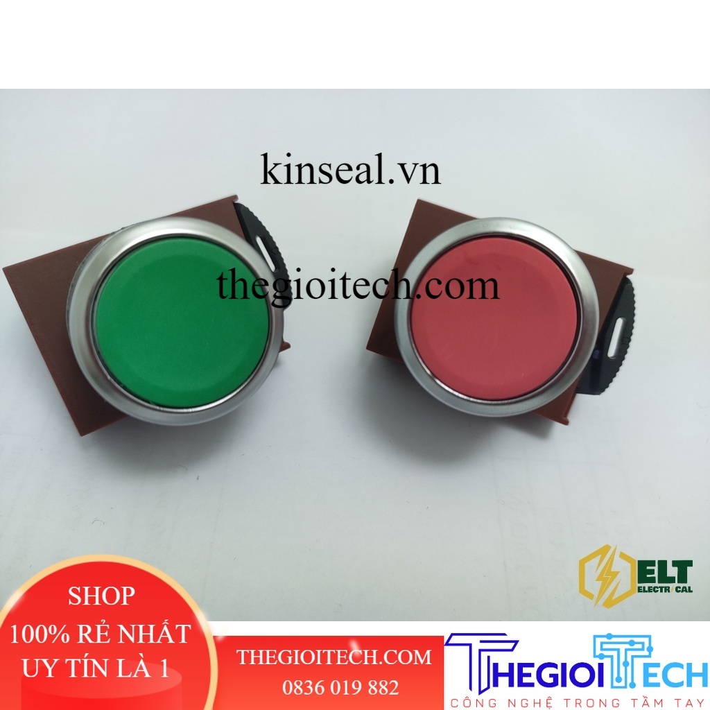 Công tắc nút nhấn CNTD 22MM ( C2PNF-22 ) - GREEN (xanh lá)