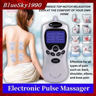 Máy Mát Xa Châm Cứu Kỹ Thuật Số Bluesky1990 Kèm Miếng Dán Điện Cực Phong Cách Trung Hoa Giúp Mát Xa Giảm Đau Toàn Thân