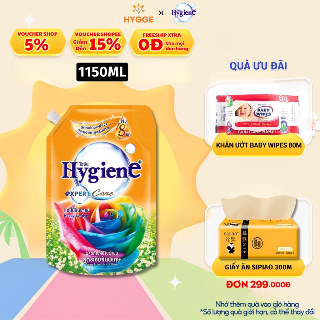 Nước Xả Vải Hygiene Thái Lan Giặt Xả Quần Áo Happy Sunshine Expert Care  1150ml
