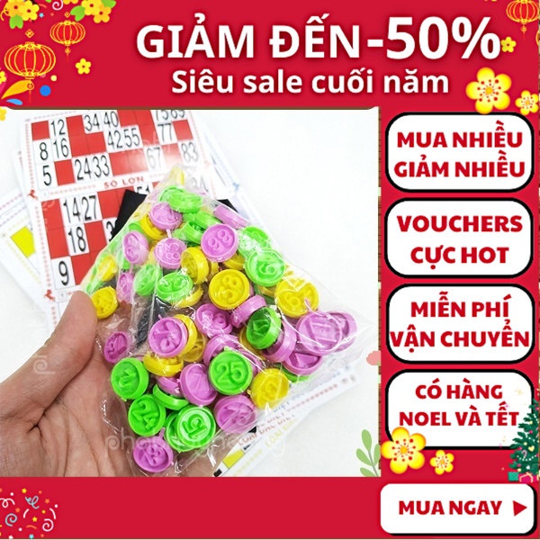 Bộ chơi lô tô bằng nhựa ⭐FREESHIP ⭐Uy tín ⭐Bộ chơi lô tô bằng nhựa- Aplusmart