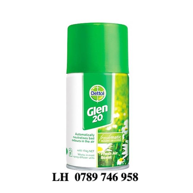 Bình Xịt Diệt Khuẩn và Virus Dettol Glen 20 Spray Disinfectant 300g – 101 lần xịt