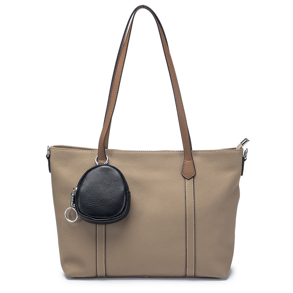 Ví Da Bò Thật mini Có Khóa Cài Dùng Đựng Tiền Xu / Tai Nghe