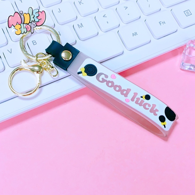 Móc khoá dây móc khoá GOOD LUCK dễ thương Quà tặng phụ kiện túi xách balo oto cặp xách đáng yêu -MINKEY