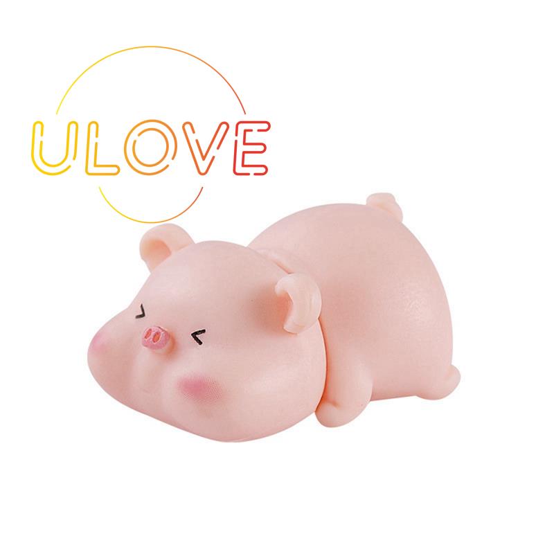 Set 6 Tượng Heo Hồng Dễ Thương Trang Trí Sân Vườn