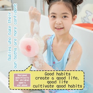 Bông tắm bọt biển mát xa tẩy tế bào chết lưng cho bé