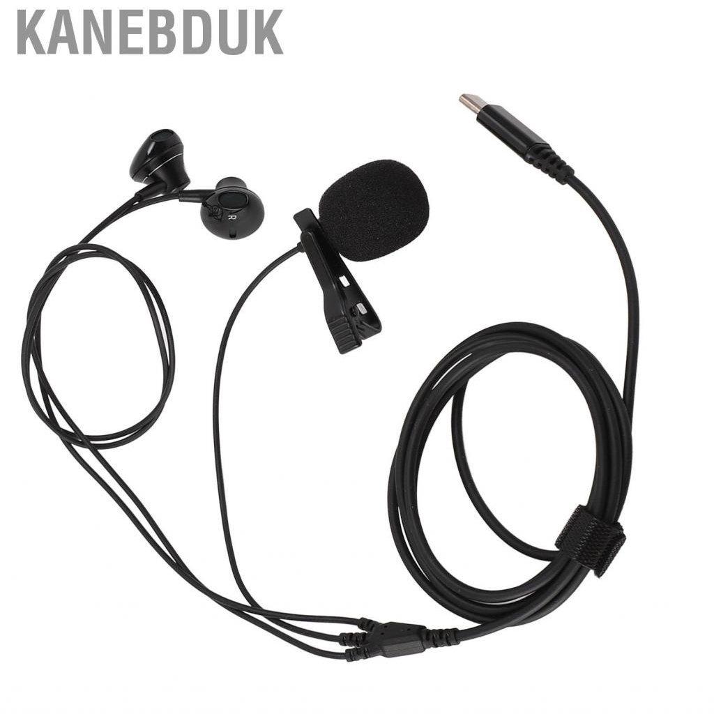 Kanebduk USB C Earphones Wired Ear Buds Type Headphone With Microphone For Singing NEW