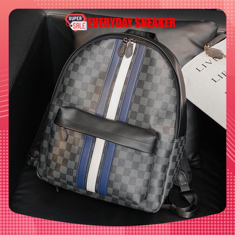 🌟✅Balo 3 sọc Đi Học Ba Lô Da Thời Trang Nam Nữ IBAG Balô da Lv Da Pu Cao Cấp   ✅🌺]