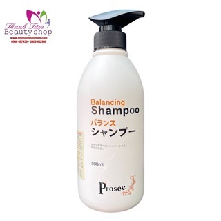 Dầu gội dành cho tóc gàu chống dầu, giảm rụng tóc Prosee Balancing Shampoo AS13 500ml
