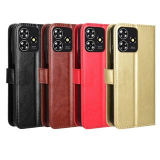 Bao Da Điện Thoại pu Dạng Ví Nắp Lật Có Dây Đeo Cho zte axon 50 lite zte blade v50 Desire 4g